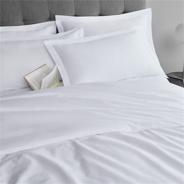 White 100% Washed Cotton Duvet Cover Set, 3 Piece Luxury Soft Bedding Set with Buttons Closure Duvet Cover