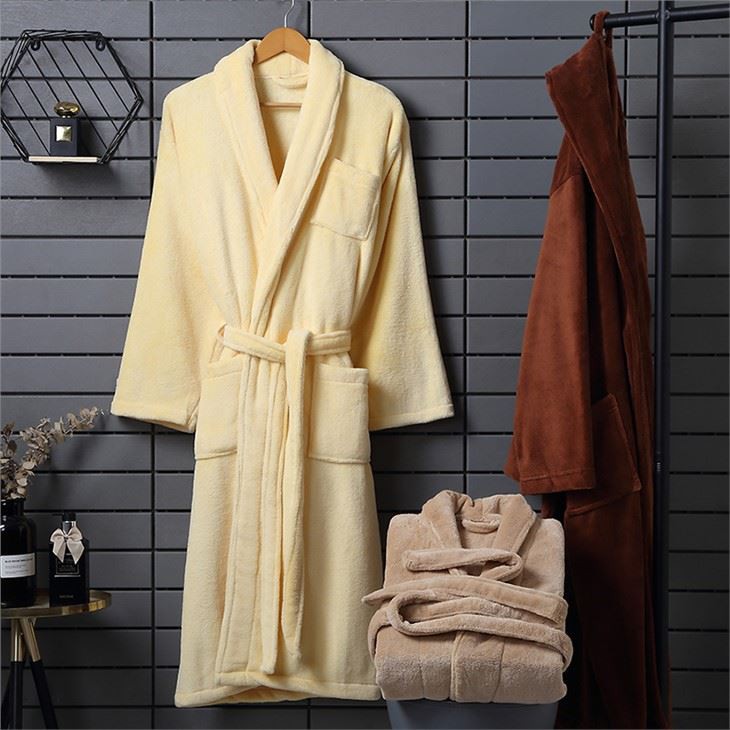 Plush Coral Fleece Robe